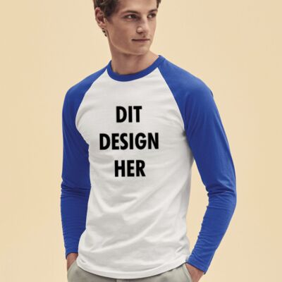 Fruit of the Loom Long Sleeve Baseball T-Shirt F296 Long Sleeve Baseball T-Shirt Thumbnail
